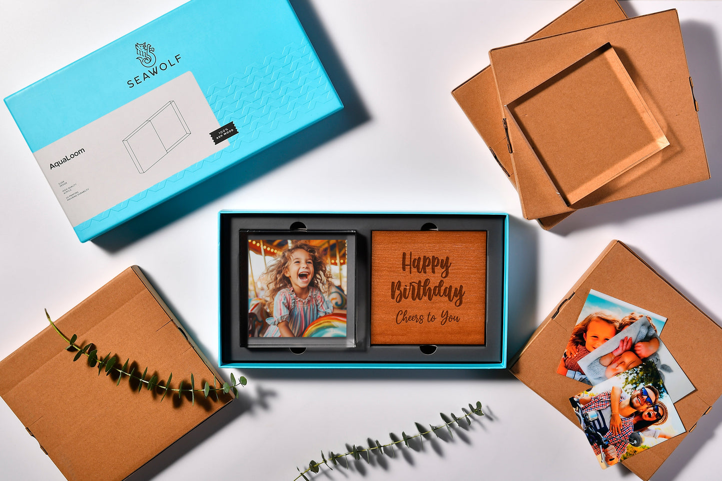 Aqualoom Engraved Wood, Custom Photo Glass