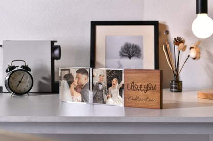 Aqualoom Engraved Wood, Custom Photo Glass