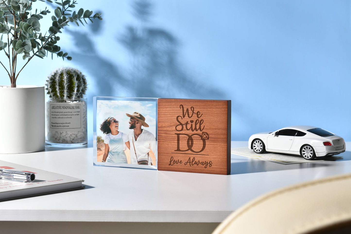 Aqualoom Engraved Wood, Custom Photo Glass