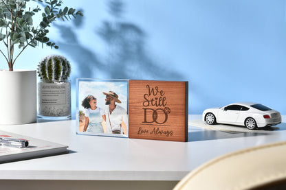 Aqualoom Engraved Wood, Custom Photo Glass
