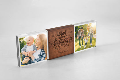 Aqualoom Engraved Wood, Custom Photo Glass